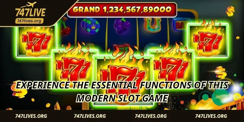 Experience the essential functions of this modern slot game