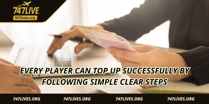 Every player can top up successfully by following simple clear steps