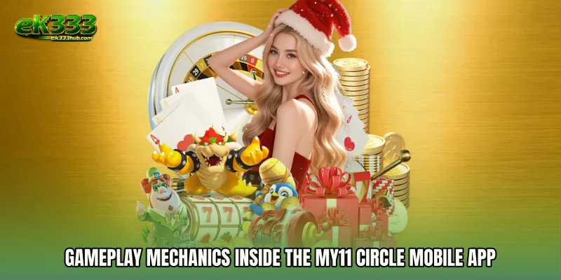 Gameplay mechanics inside the My11 Circle mobile app