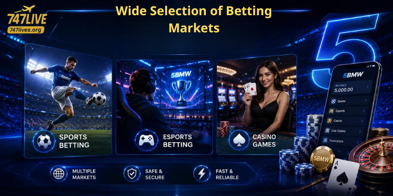 Wide Selection of Betting Markets